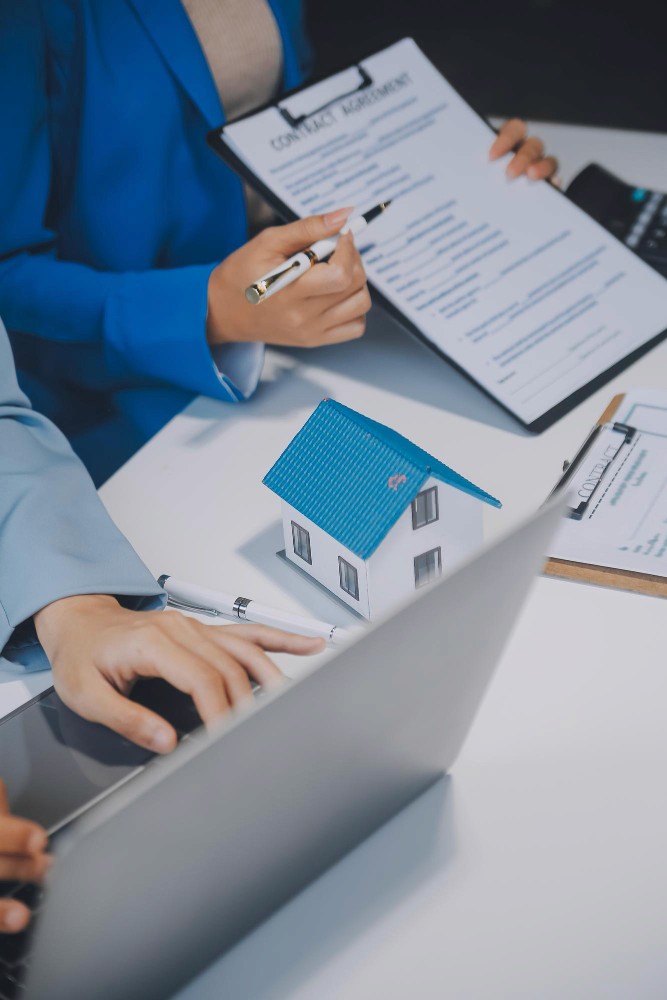 hands working with network cables