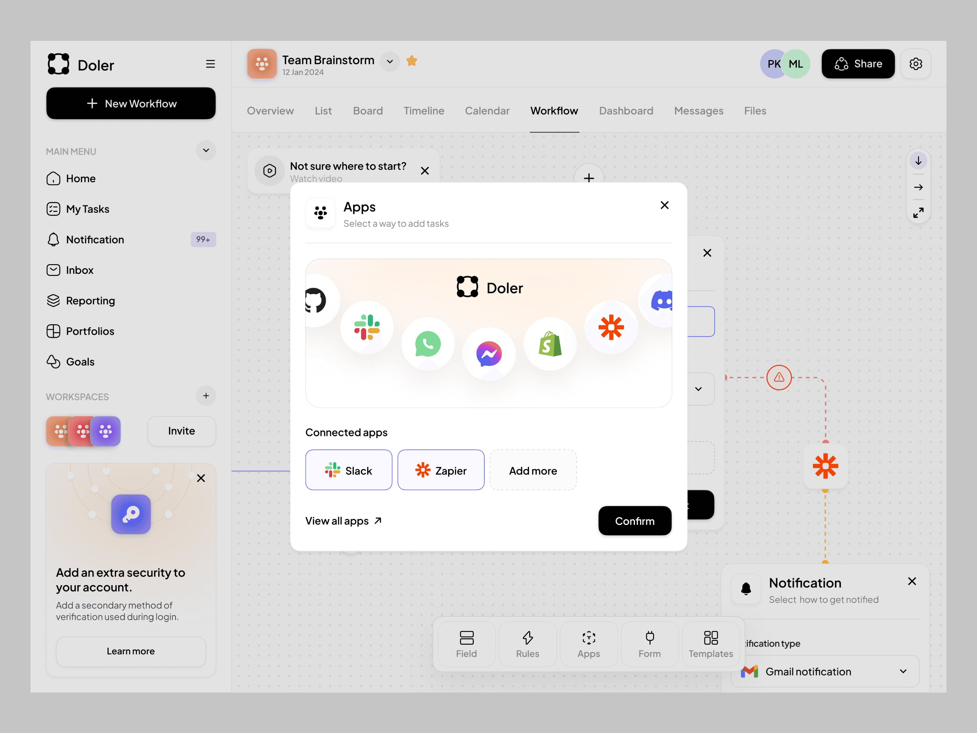 SAAS dashboard design