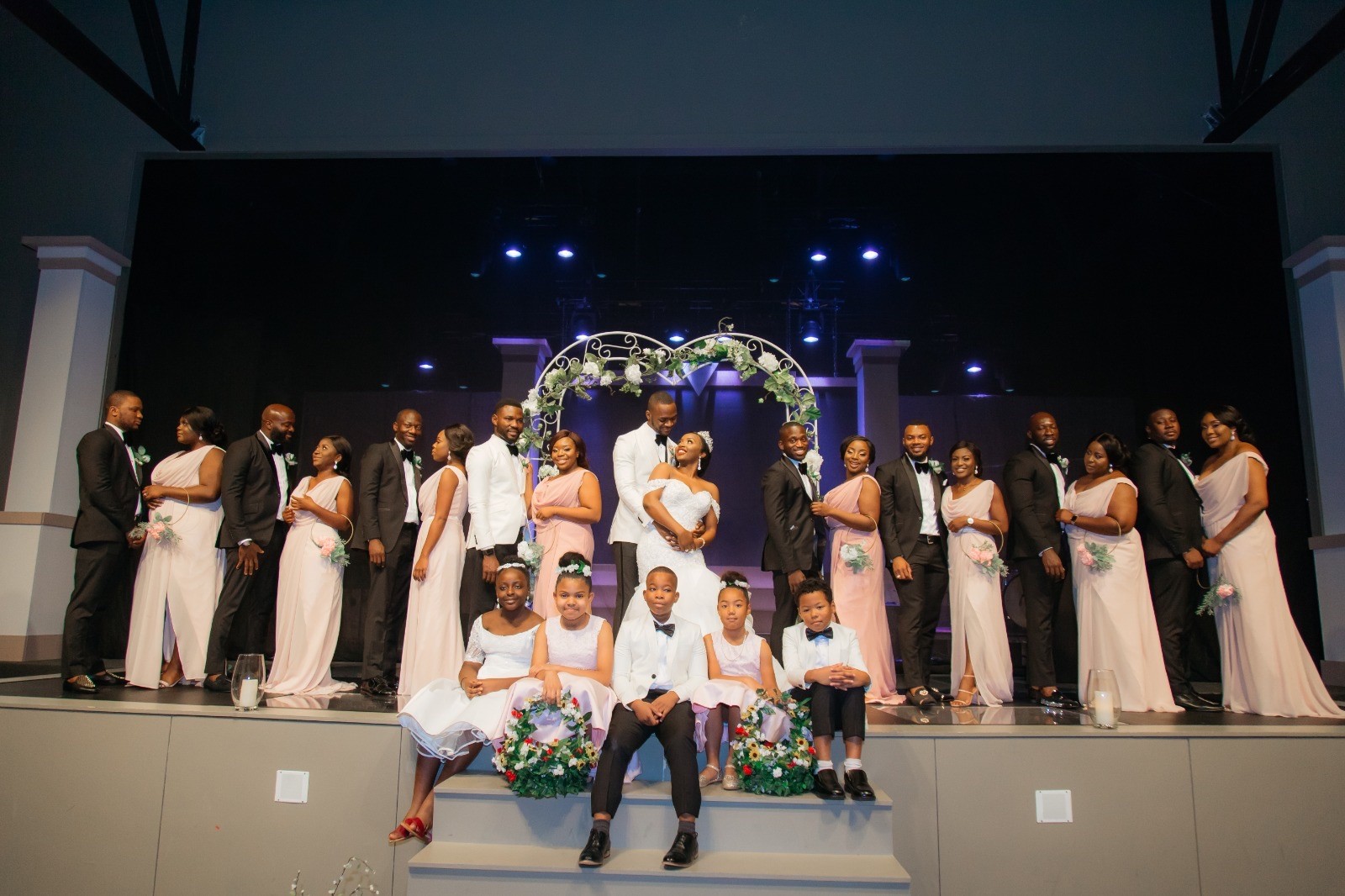 gold wedding band on white textile