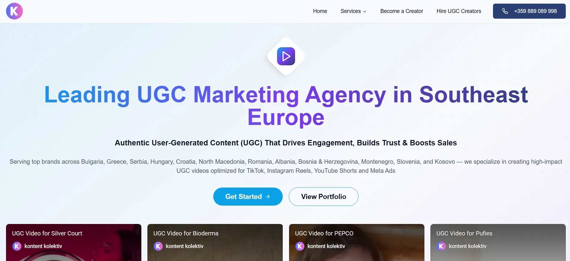 Kontent Kolektiv UGC marketing for Southeast Europe.
