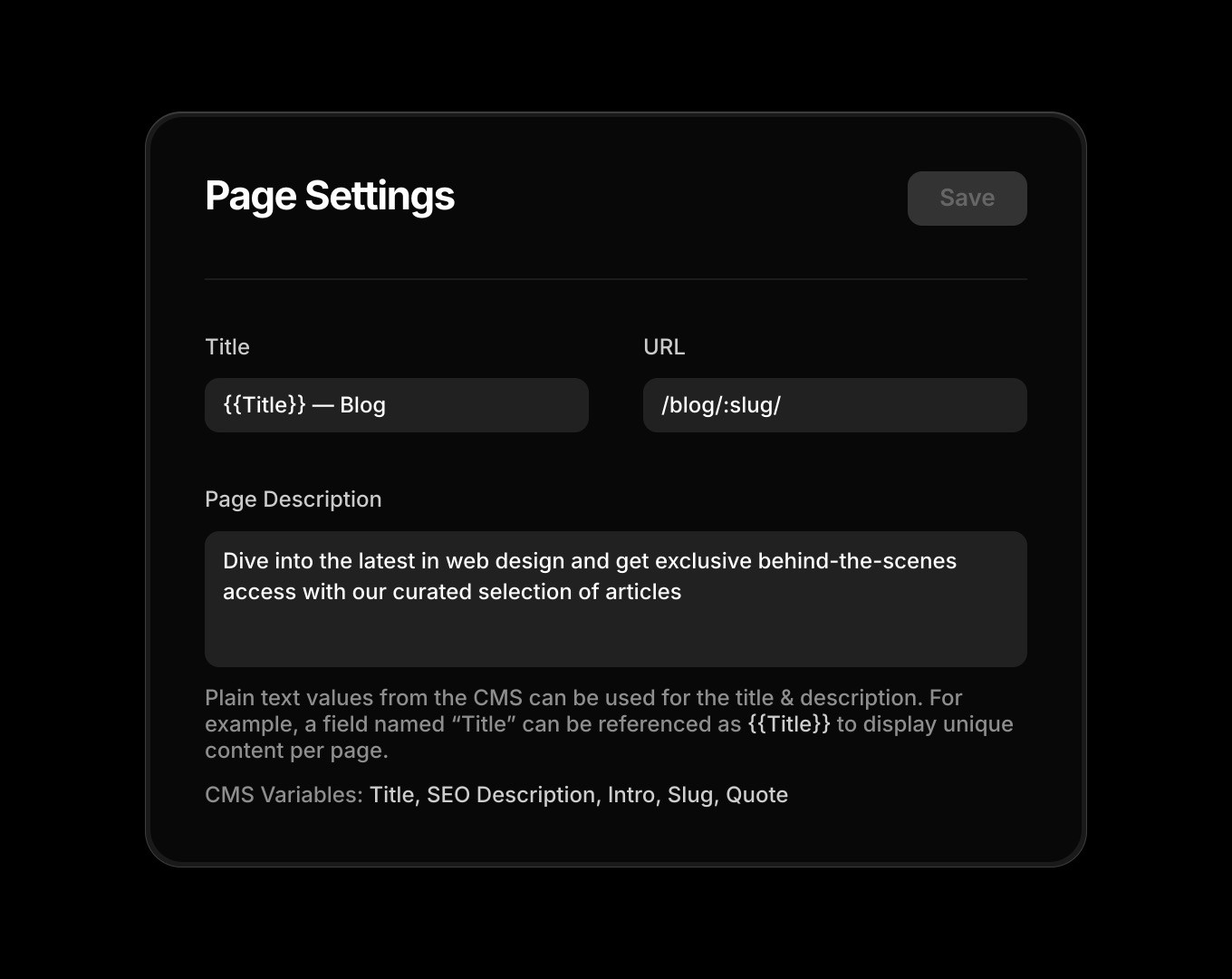 Framer automatic SEO
