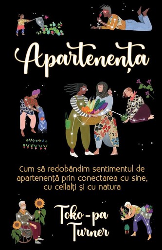 A promotional poster for "Apartenenta" featuring colorful images of dancers and performers, with artistic text.