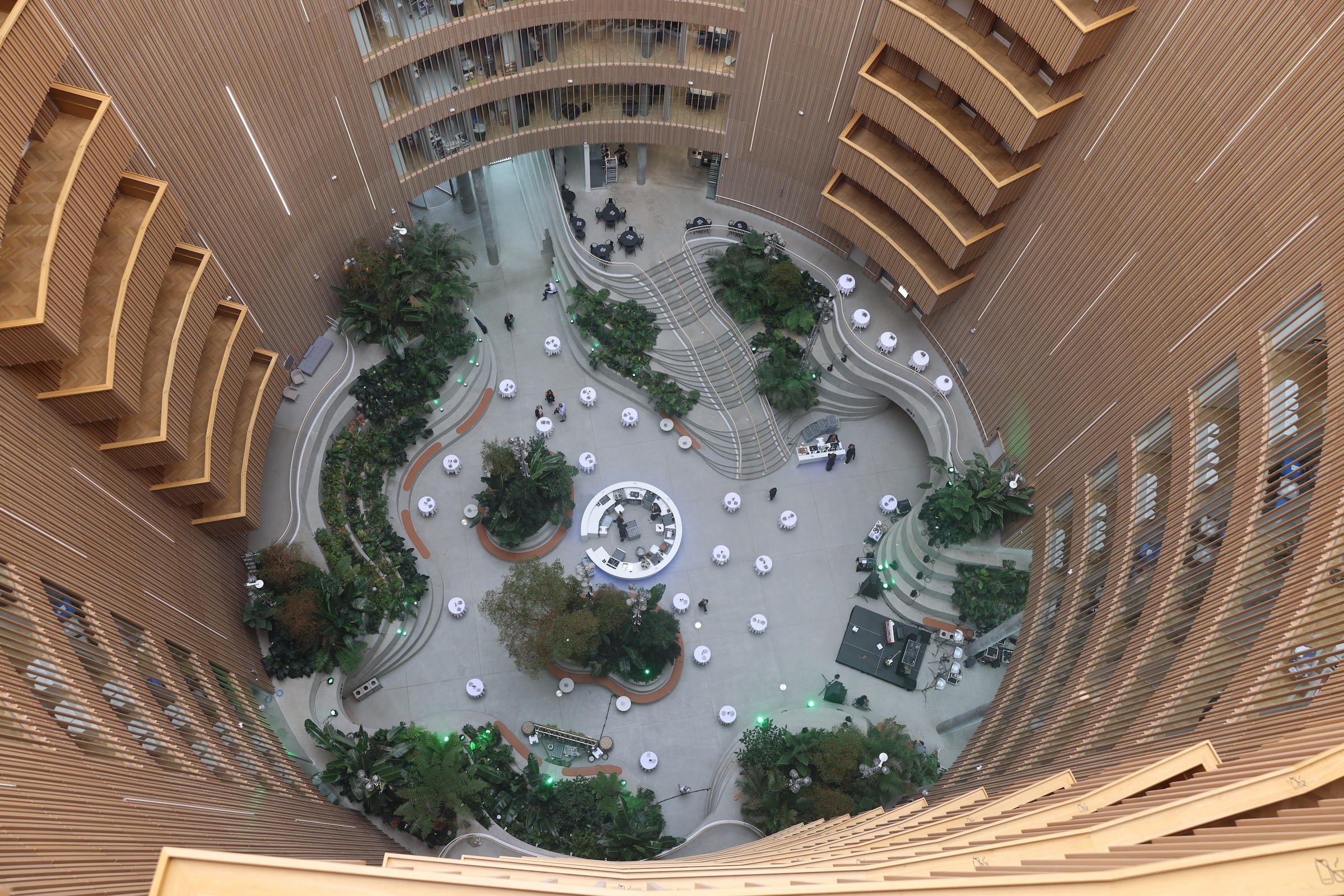 Dynamic picture of a cyclist riding downhill