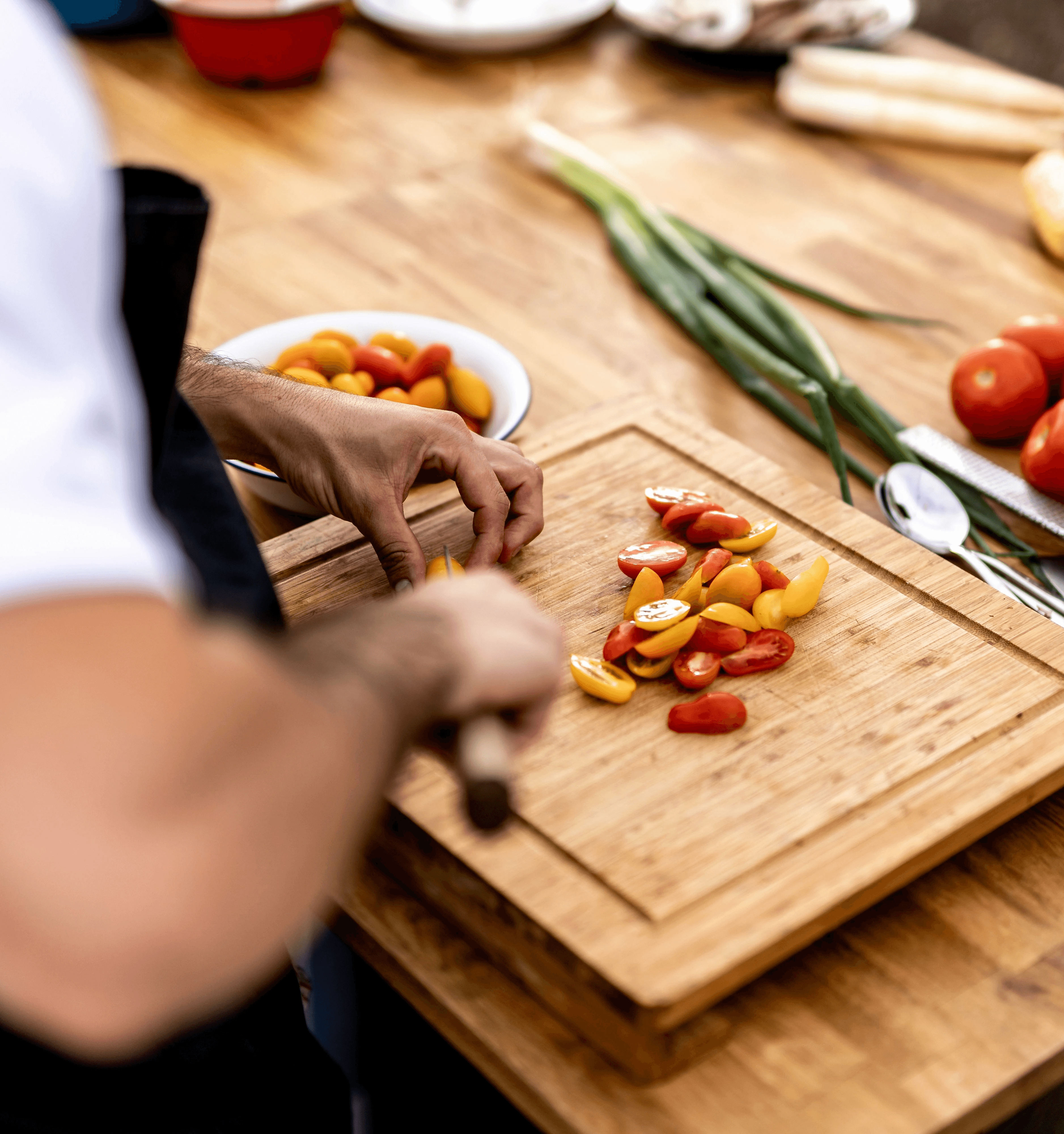 Close-up of a tree stump showing growth rings and a textured brown wood surface.
