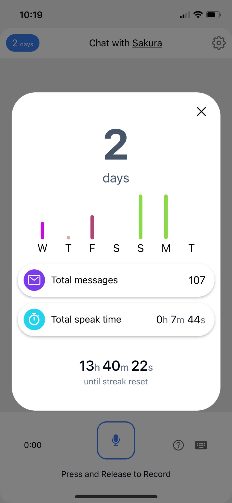Track your daily progress