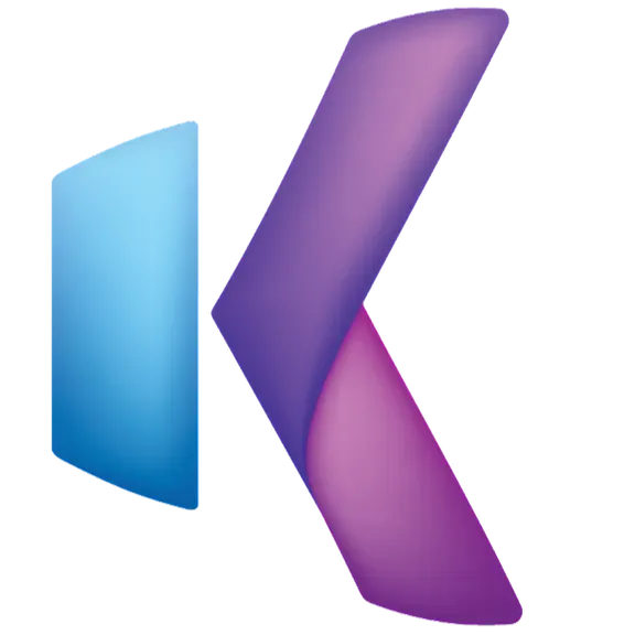 Key 2 Debt Free logo with stylized K in blue and purple