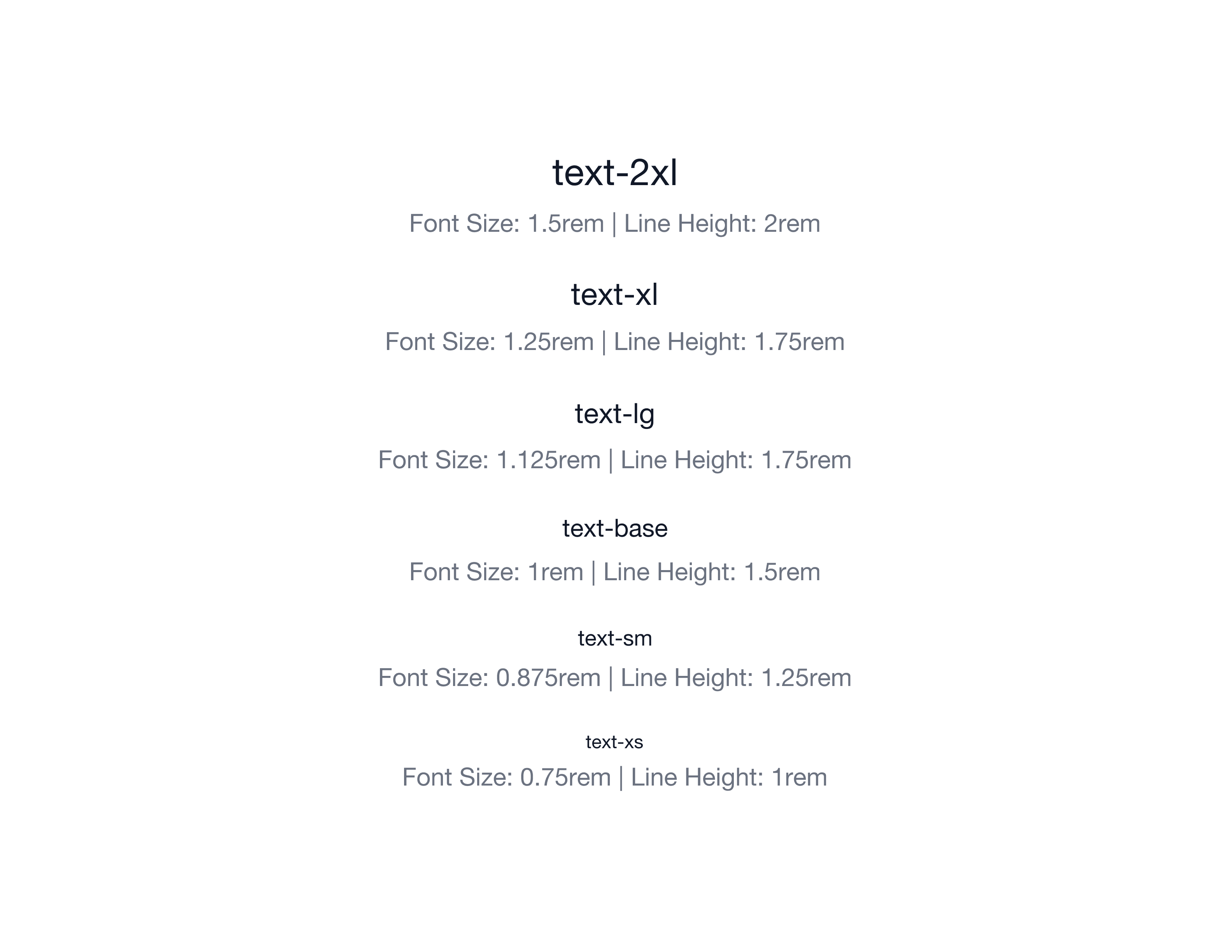 Primary Typeface Hierarchy