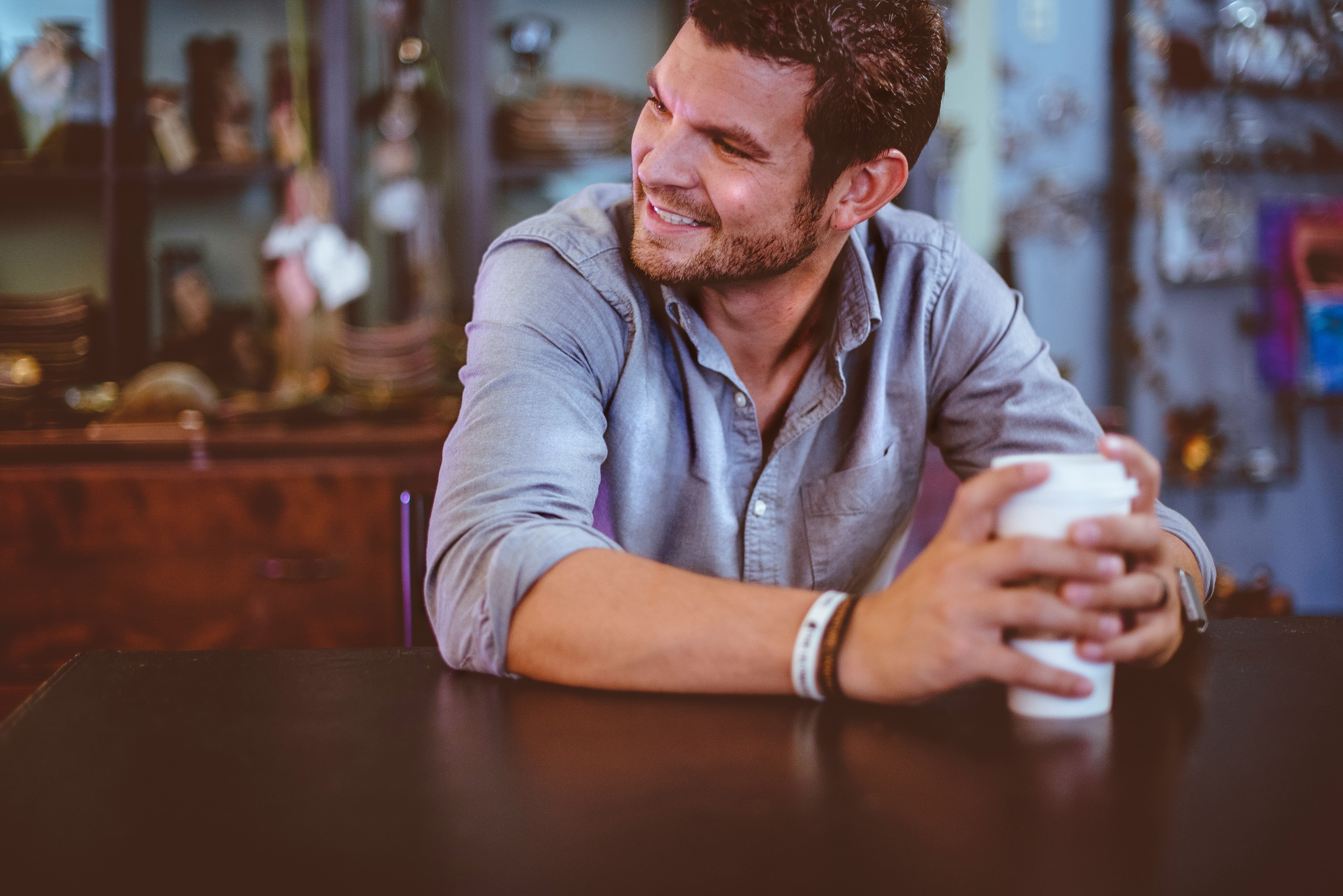 person sitting in coffee shop - Cool Summer Color Analysis