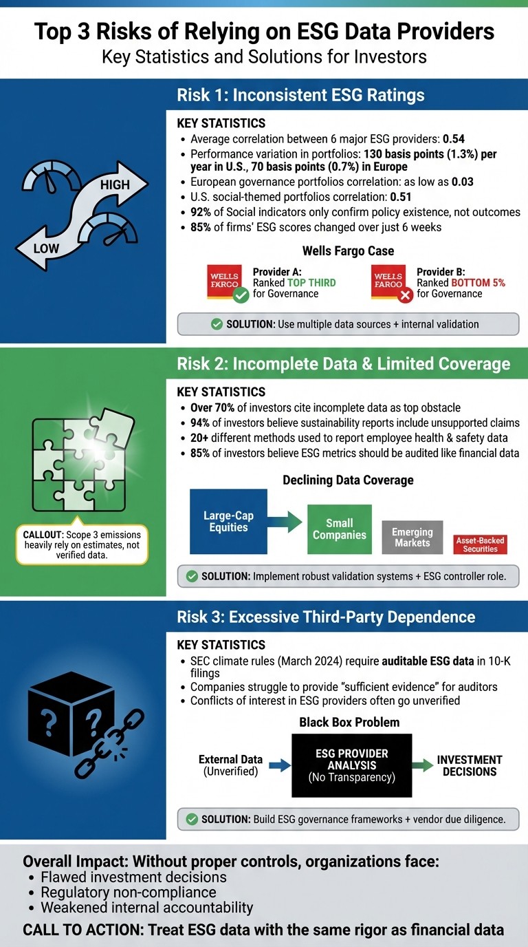 3 Major Risks of ESG Data Providers: Key Statistics and Solutions