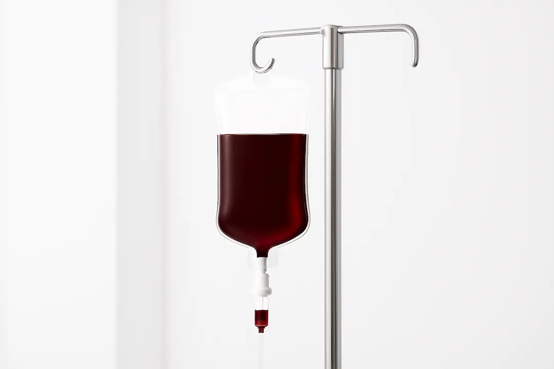 Eiseninfusion hängend