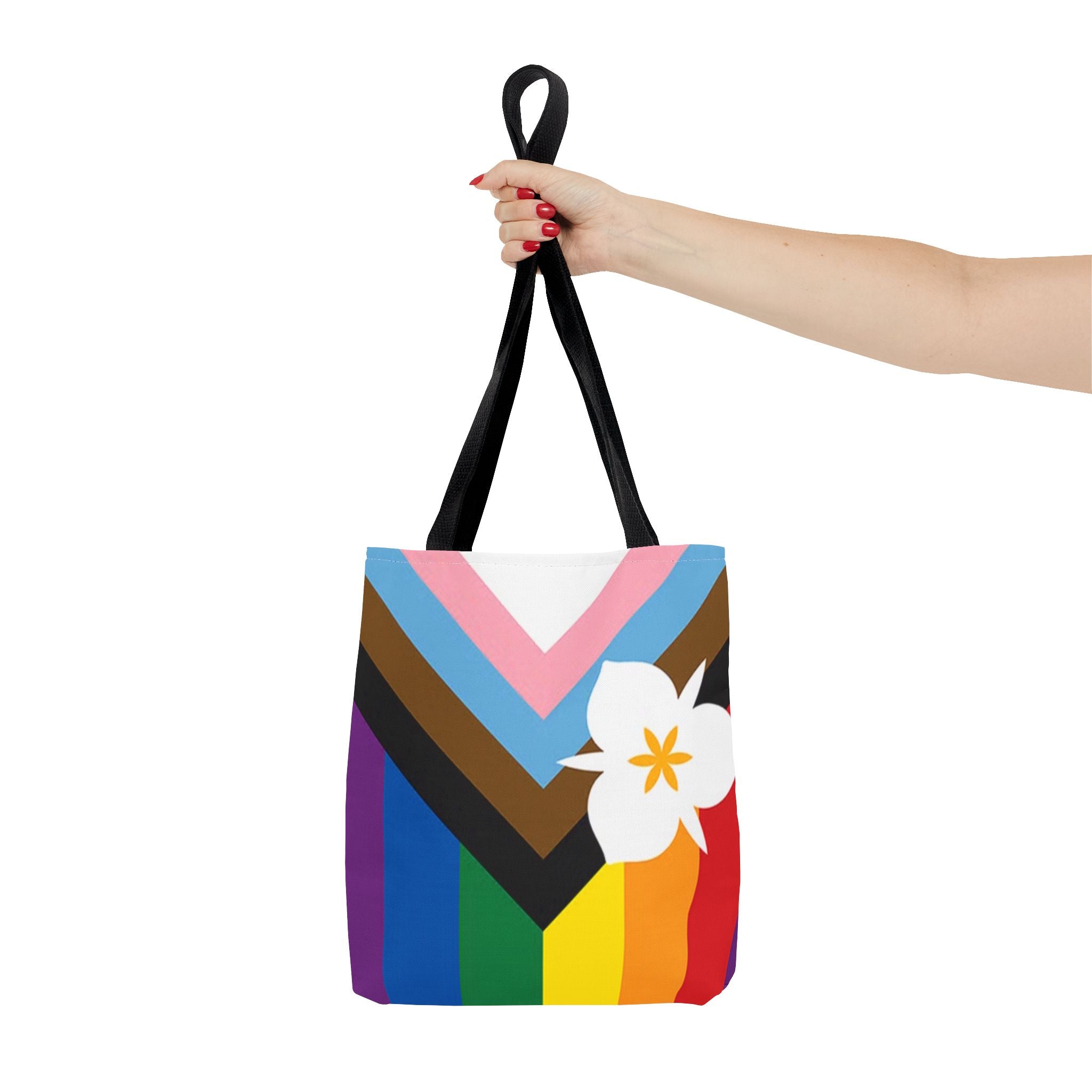 LGBTQ+ Tote Bag with Salt Lake City Lily - Salt Lake Pride Flags
