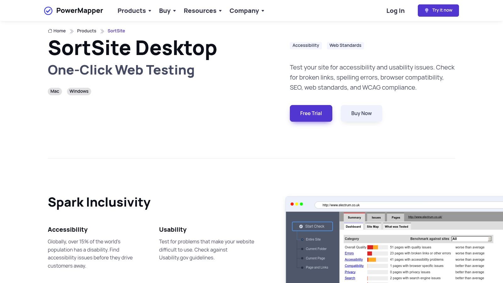SortSite – PowerMapper