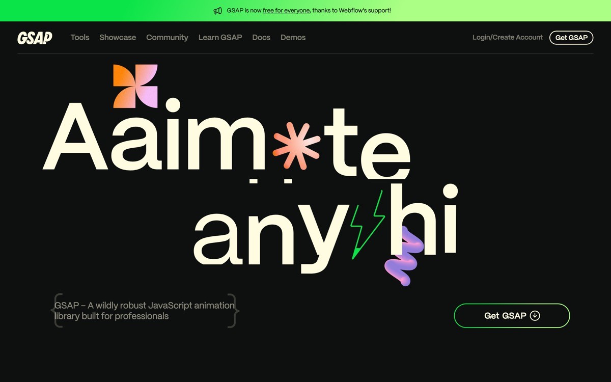 Best Animation Library SaaS with GSAP