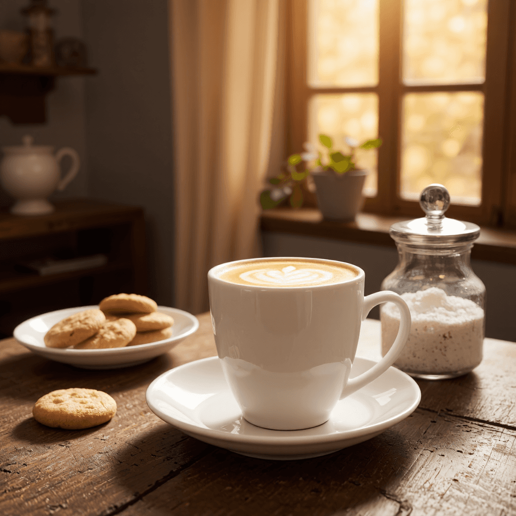 product photography of Coffee and Cookies