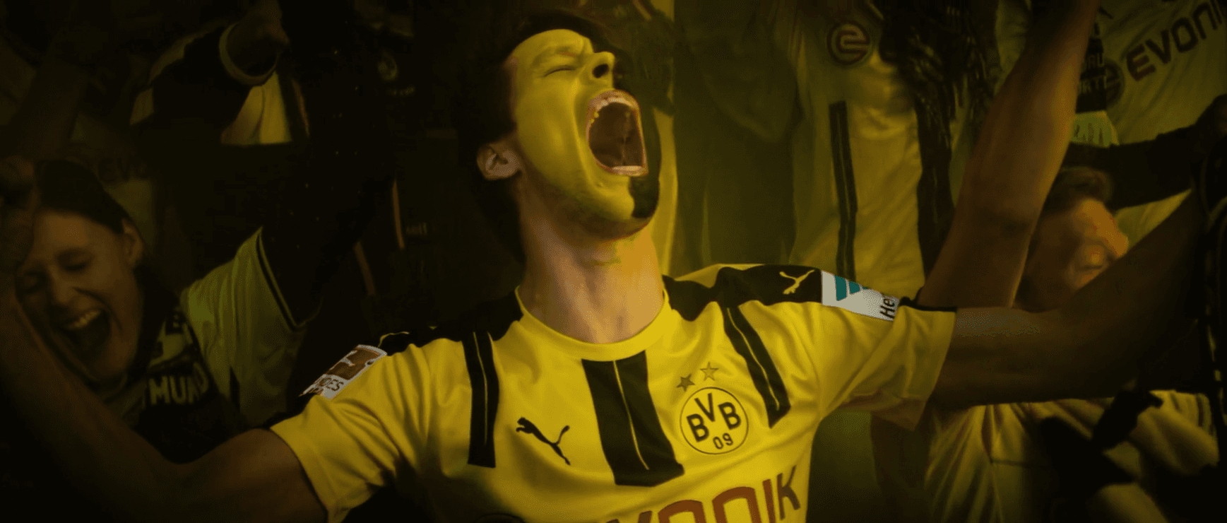 Filmproduktion Werbefilm, BVB Puma, Dreharbeiten Dortmund