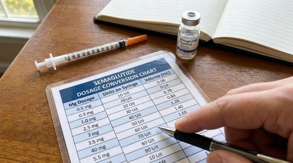 Conversion chart semaglutide syringe dosage