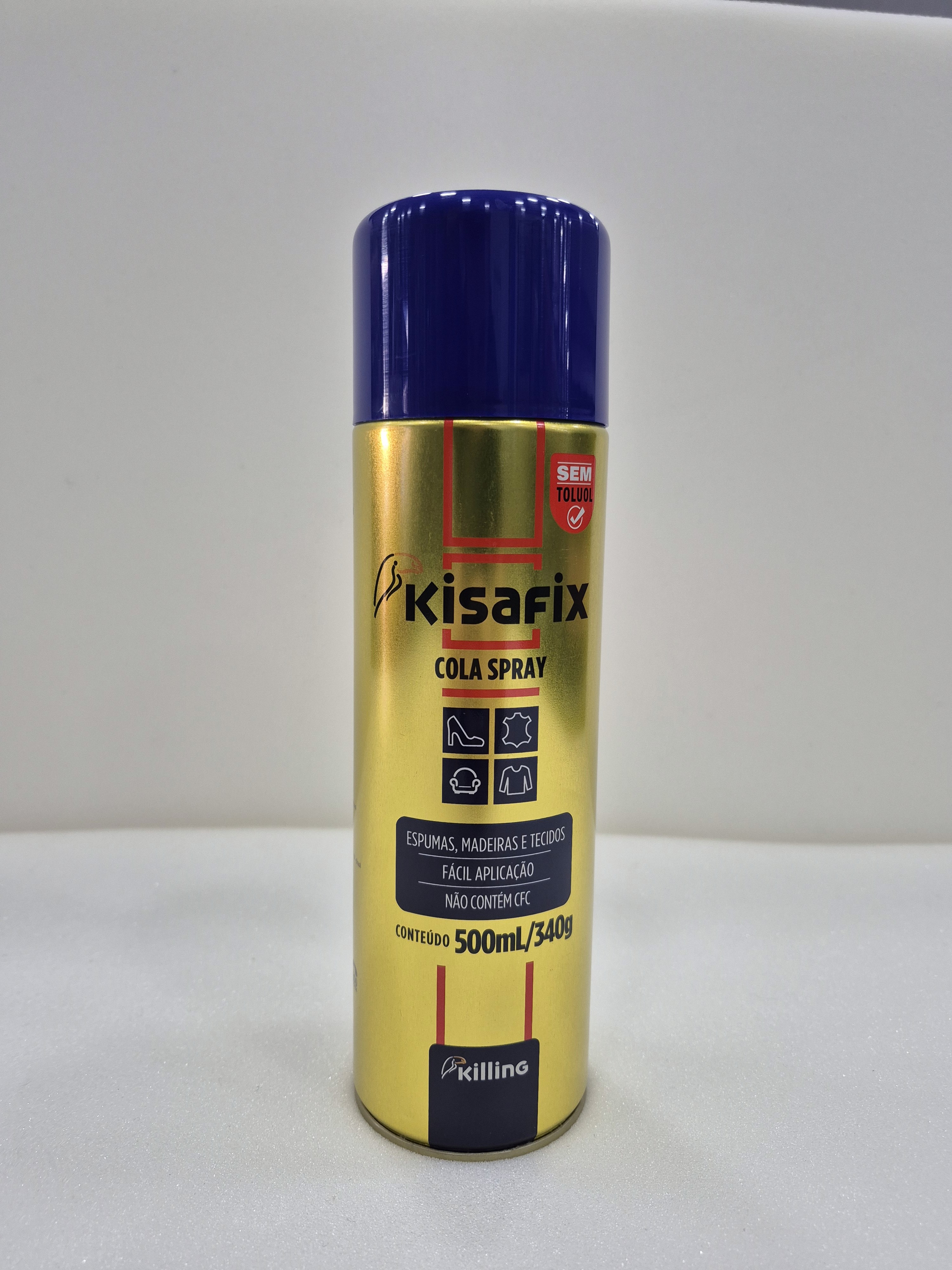 Cola de Contato Spray Kisafix 500 ml
