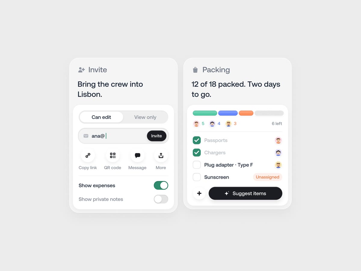 Travel Planning Interface — 4 of 4
