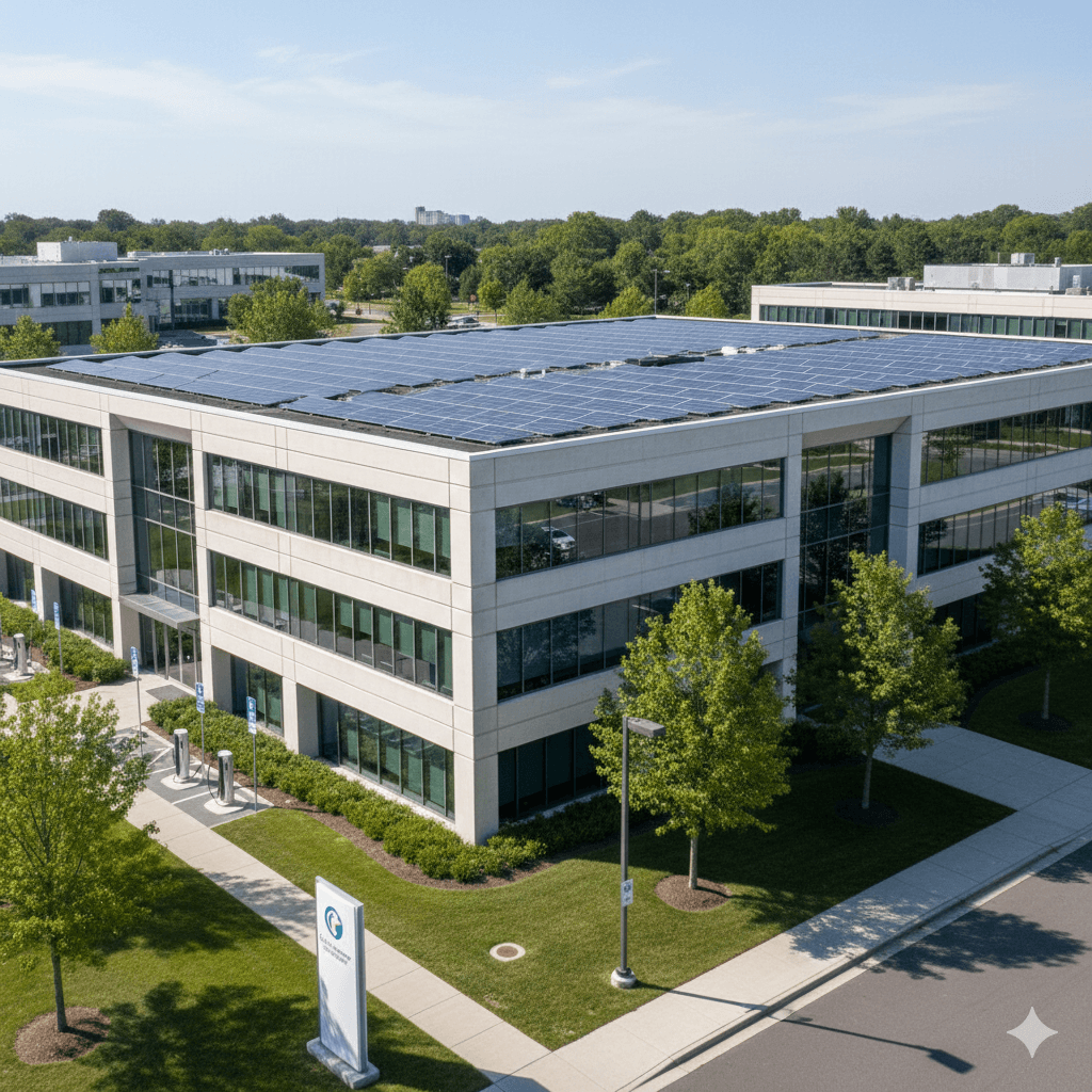 Solar panels on house