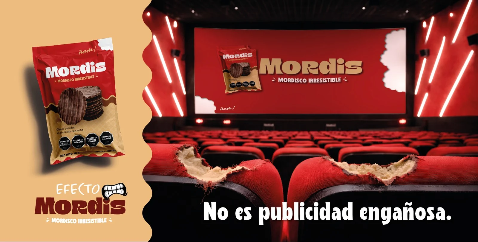 Cine con butacas mordidas