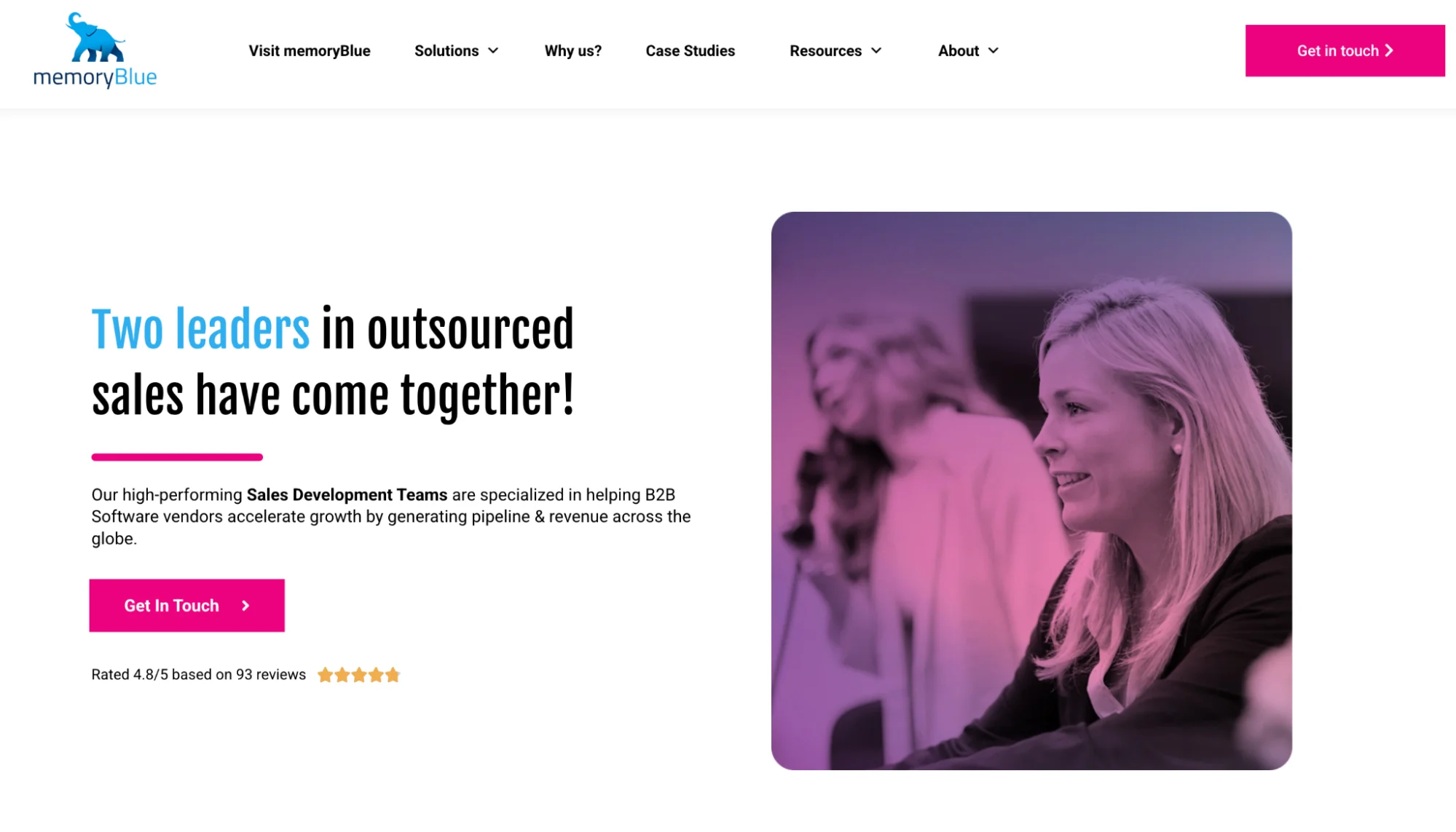 Operatix homepage: global B2B lead generation and sales acceleration