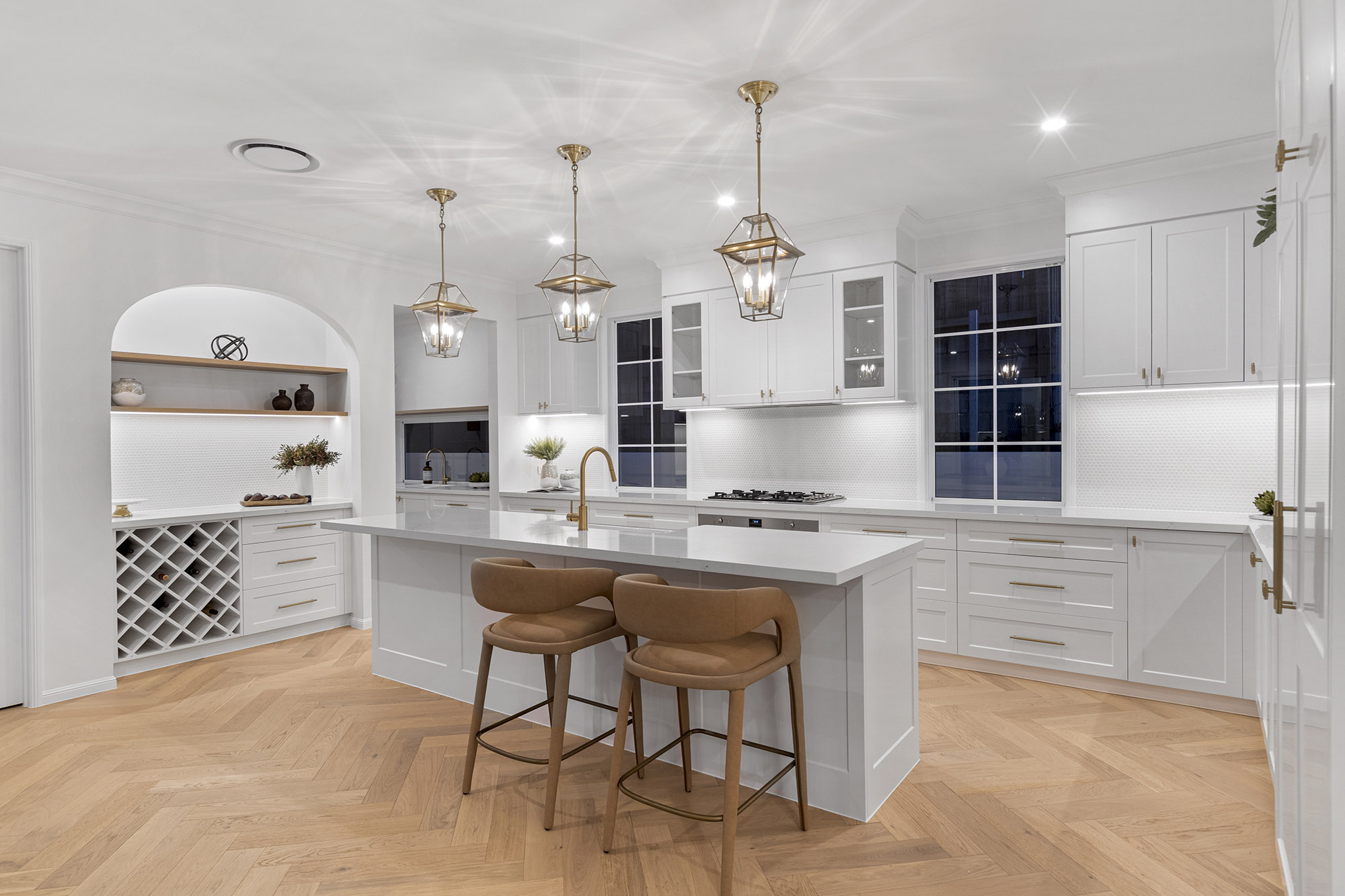 Front facade of Jacaranda House in. Brisbane