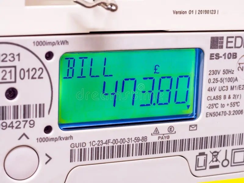 Smart electricity meter showing high bill after heat pump installation