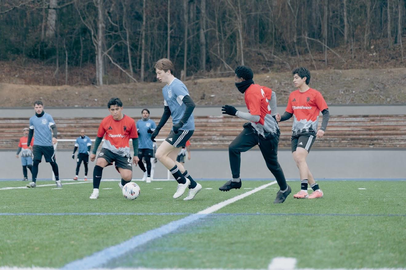 people watching soccer arena