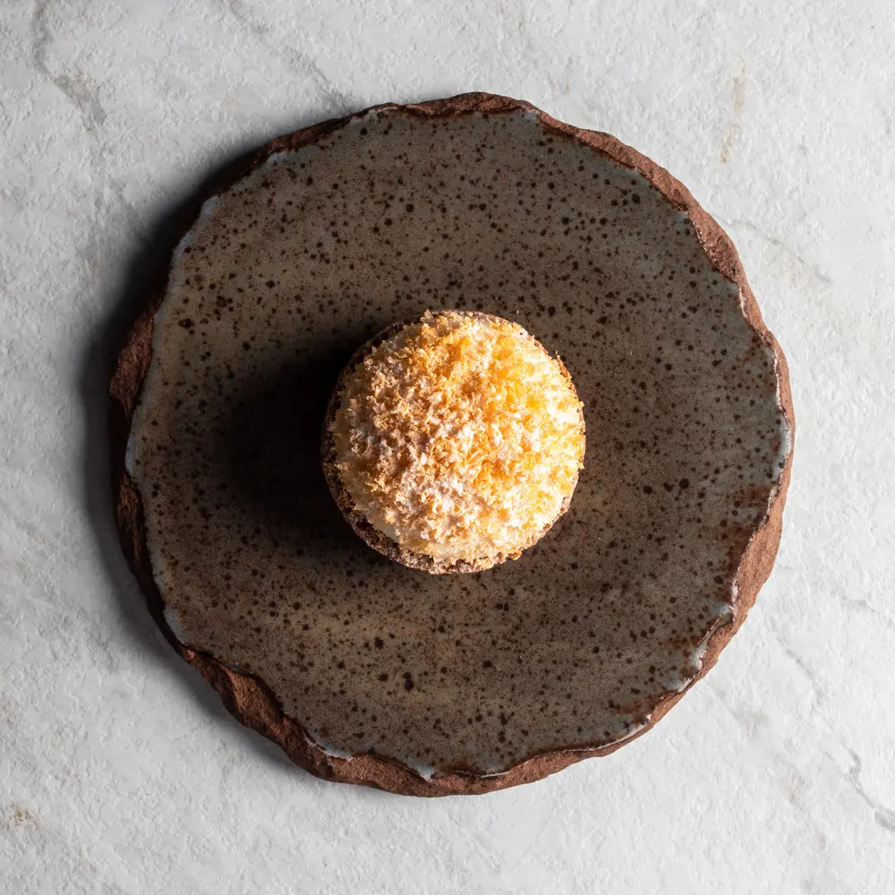 Toasted Rice Bread, Brown Butter, Salted Egg, Yellow Chili