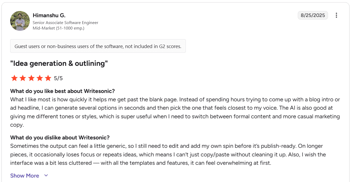 writesonic review