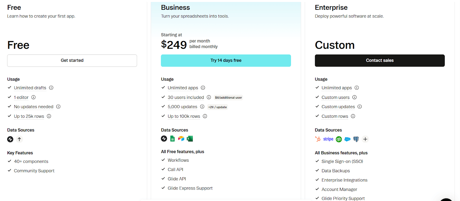 Glide Pricing (Enterprise)
