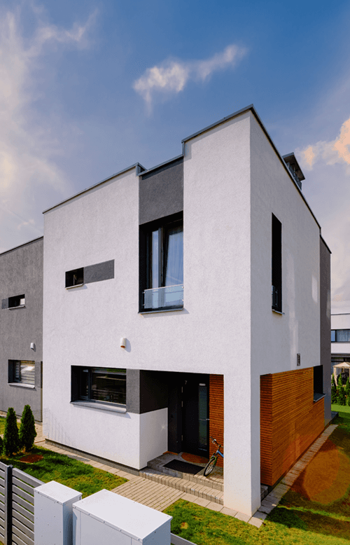 Een prachtige halfopen bebouwing.