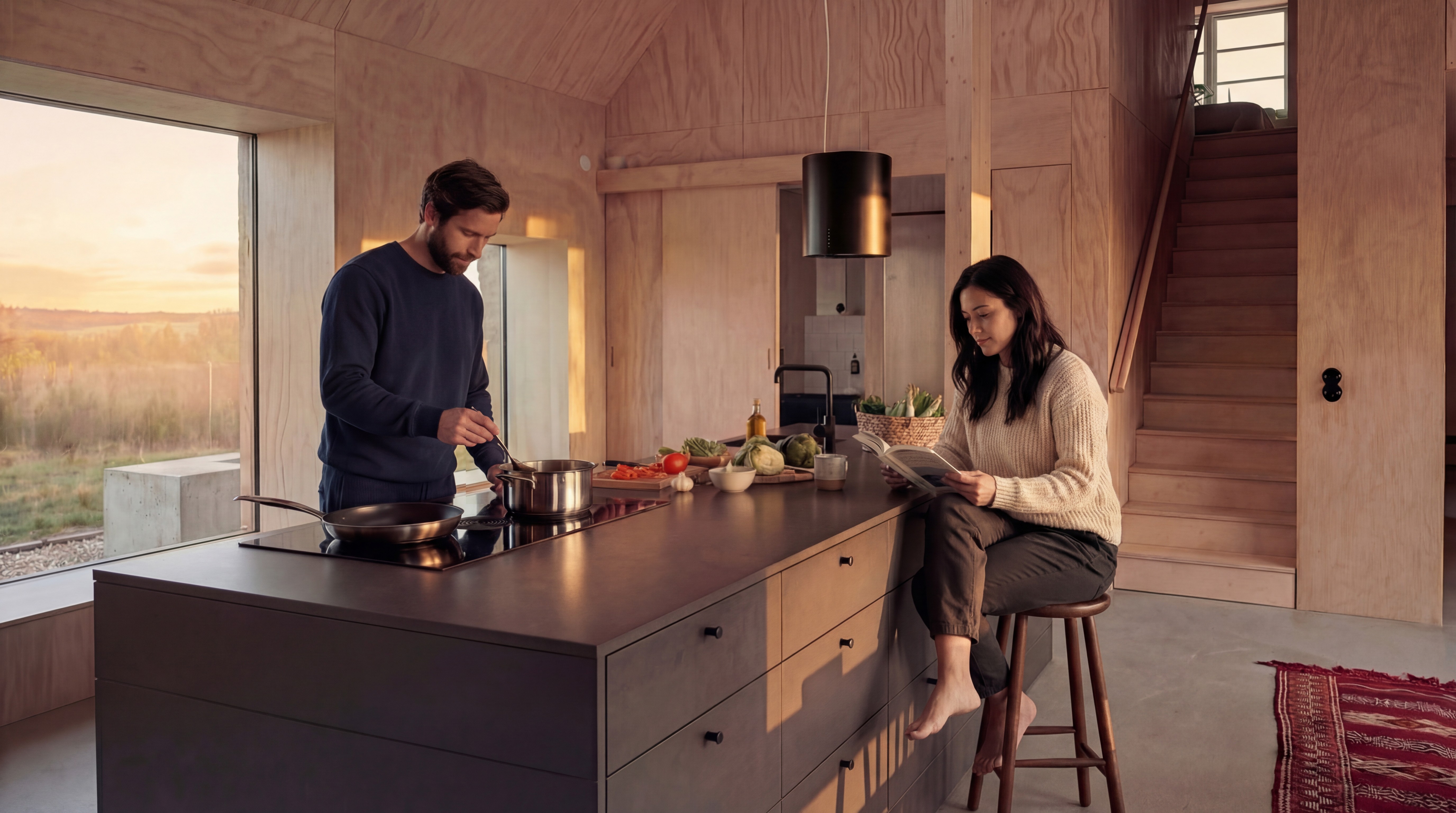 Labradoras miega Skandinaviškame name