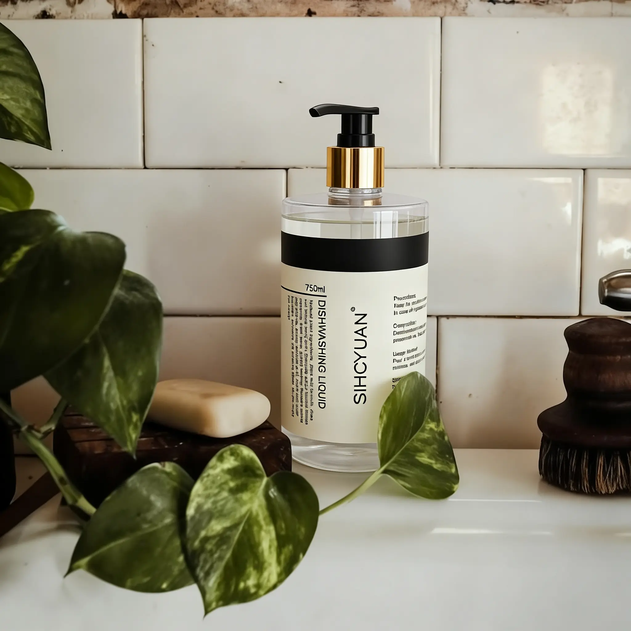 A collection of Jiah Group's eco-friendly multi-functional cleaners and soap dispensers for commercial use