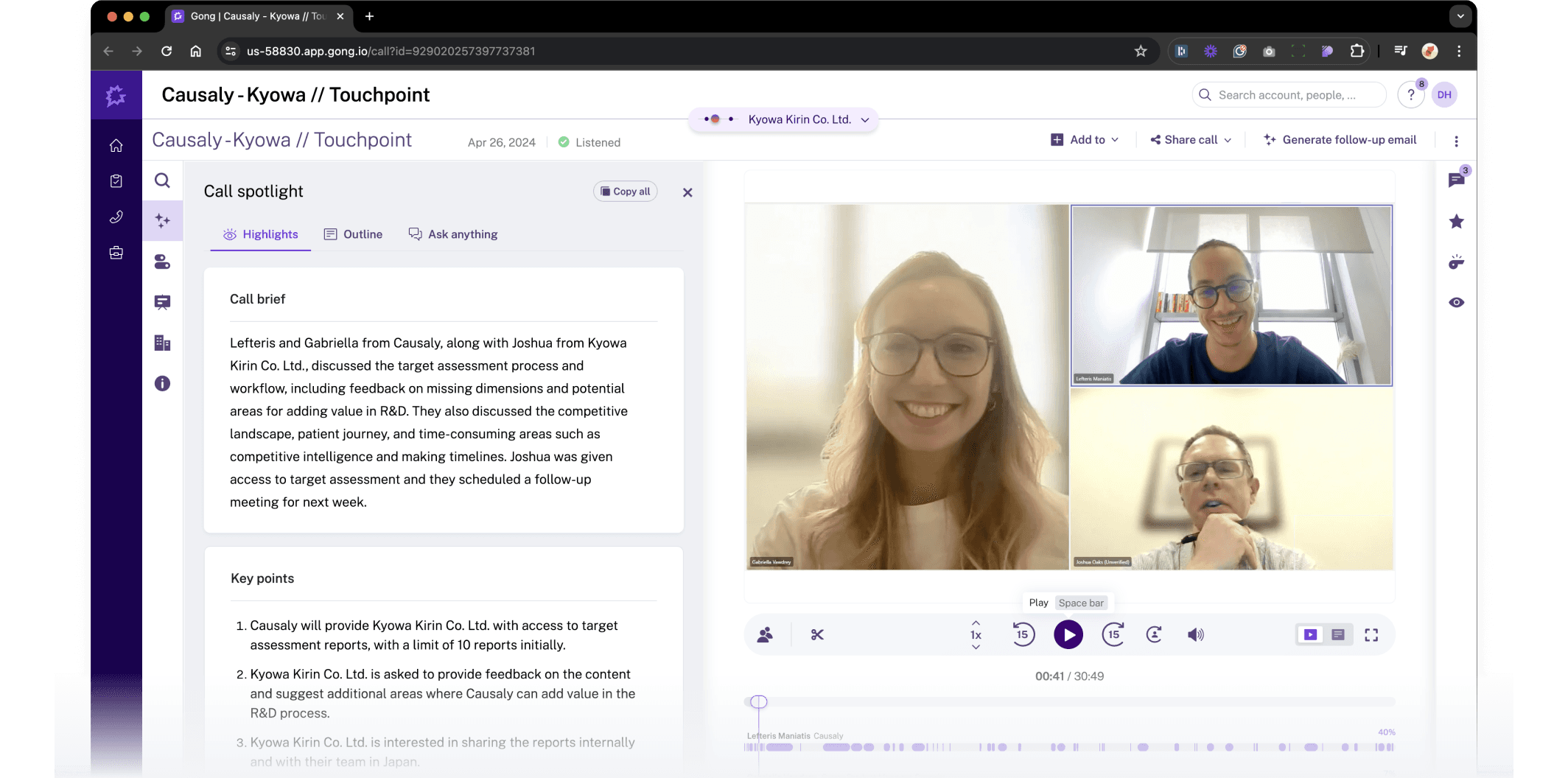 Causaly Report, User Interview