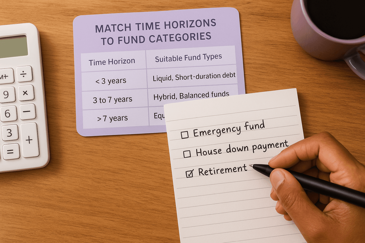 Match time horizons to fund categories