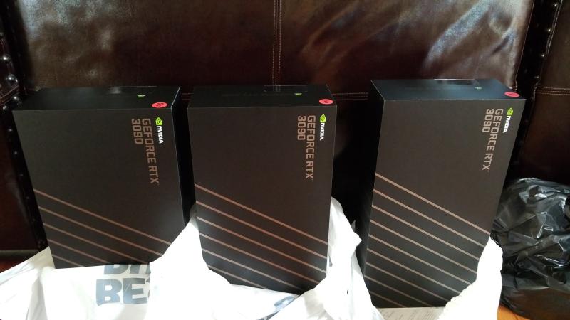 Unopened Graphics Cards in boxes