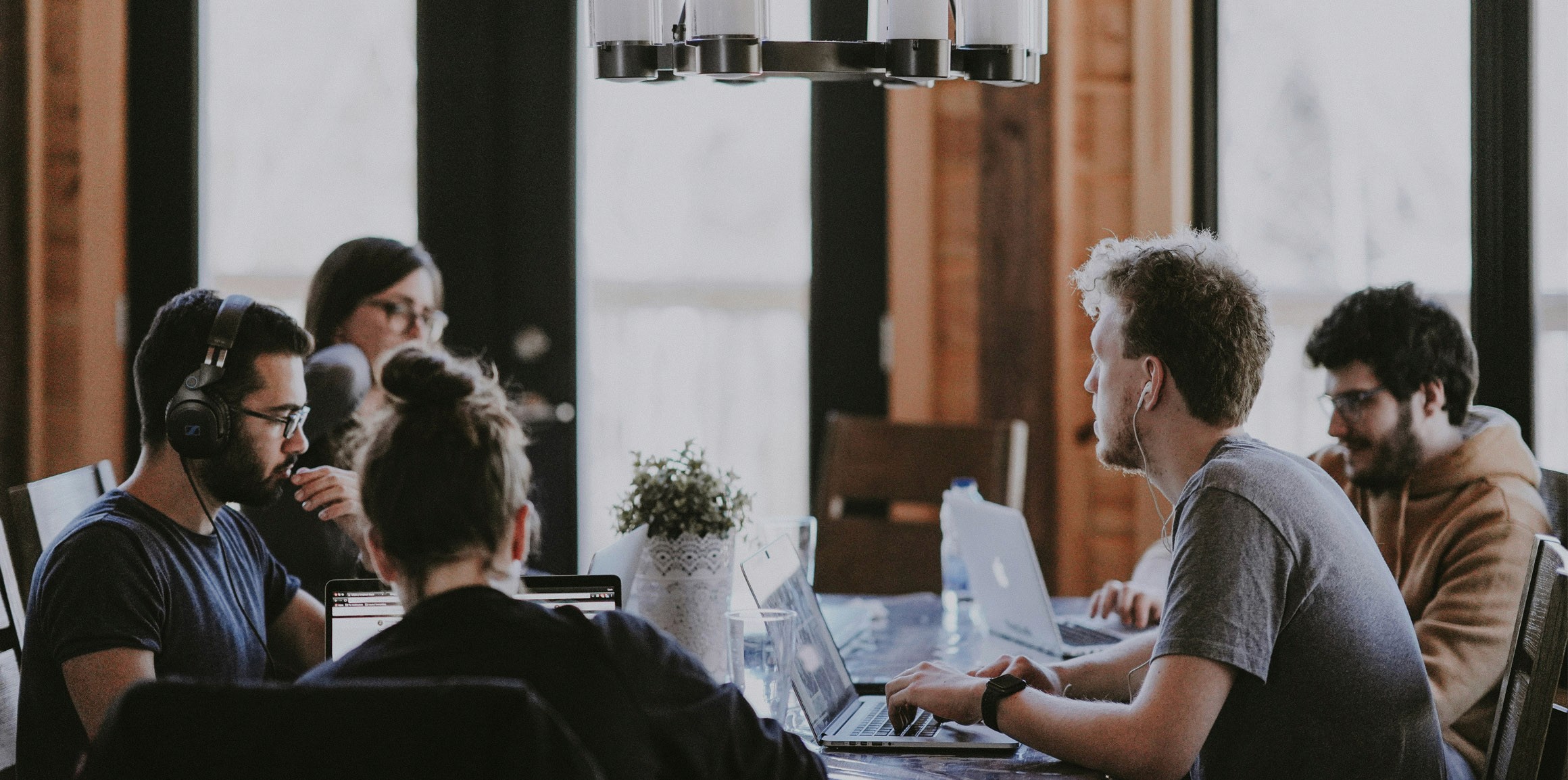 worms eye view of buildings