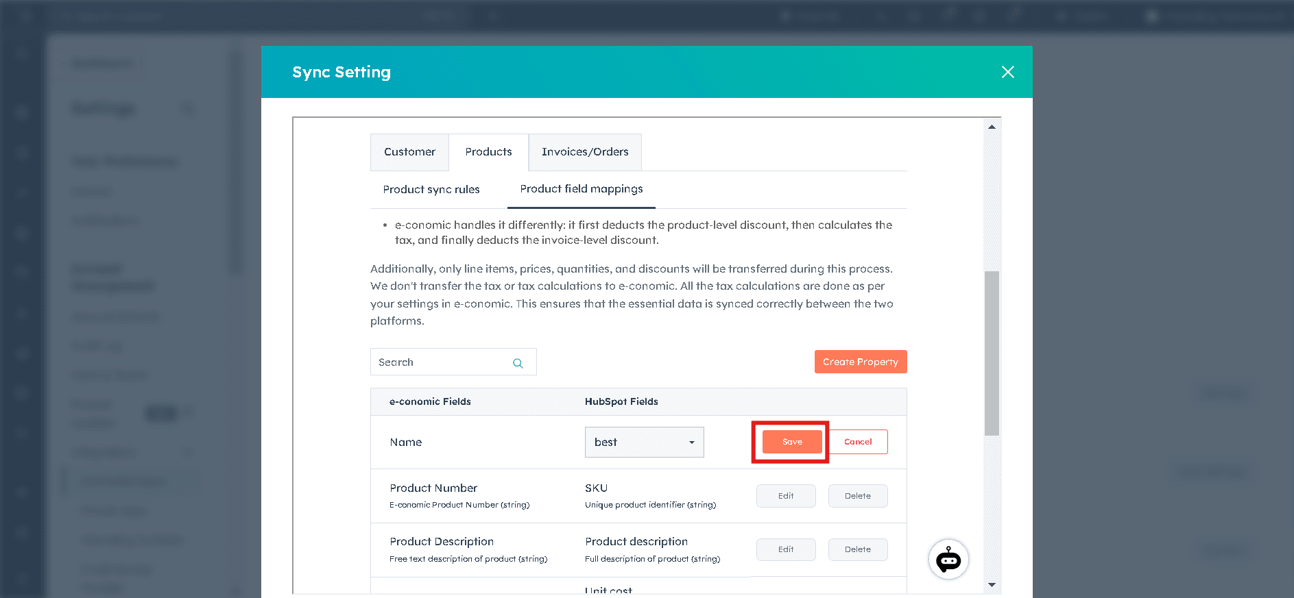 Setting Up Product Field Mappings