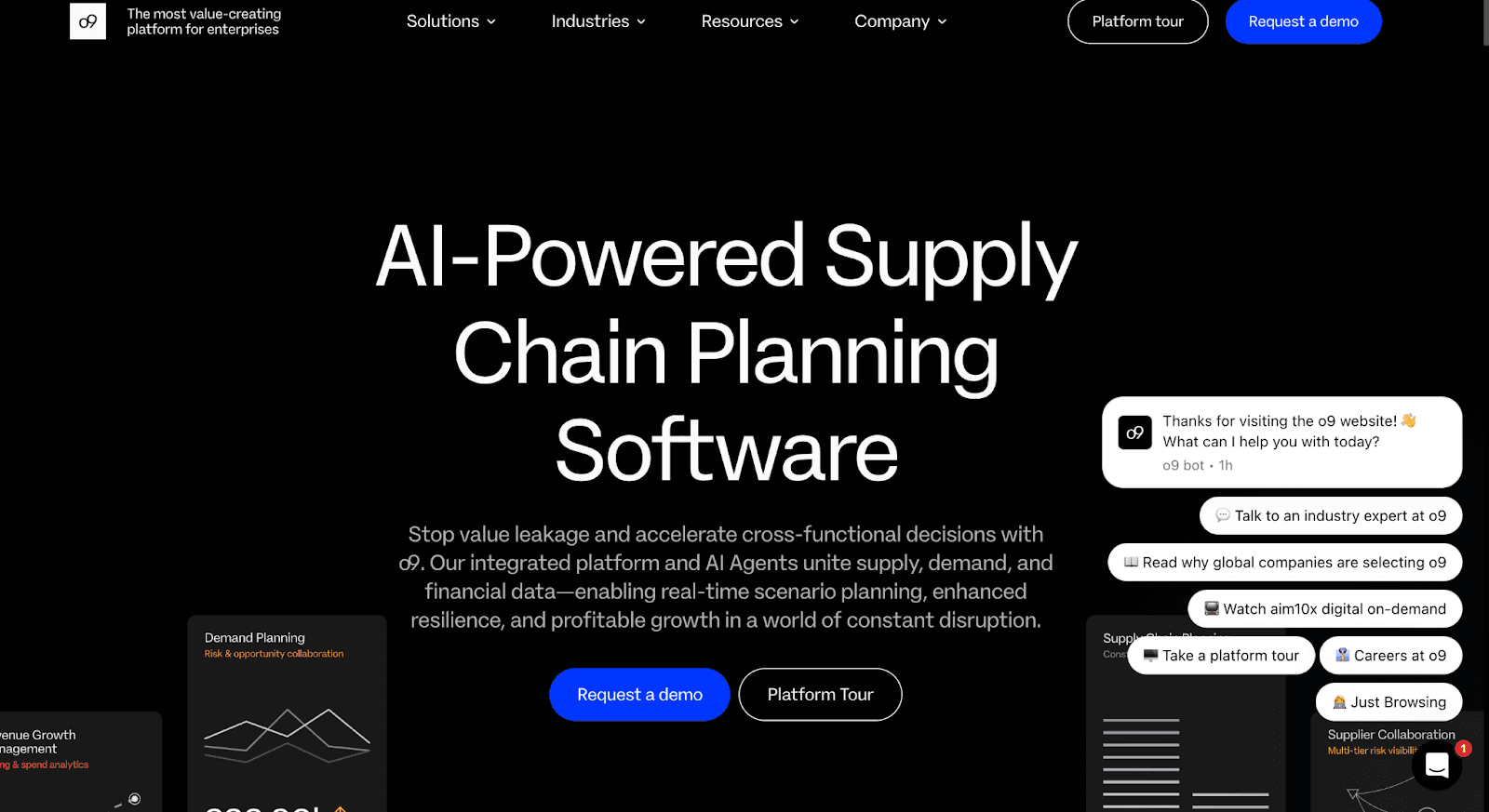 o9 homepage