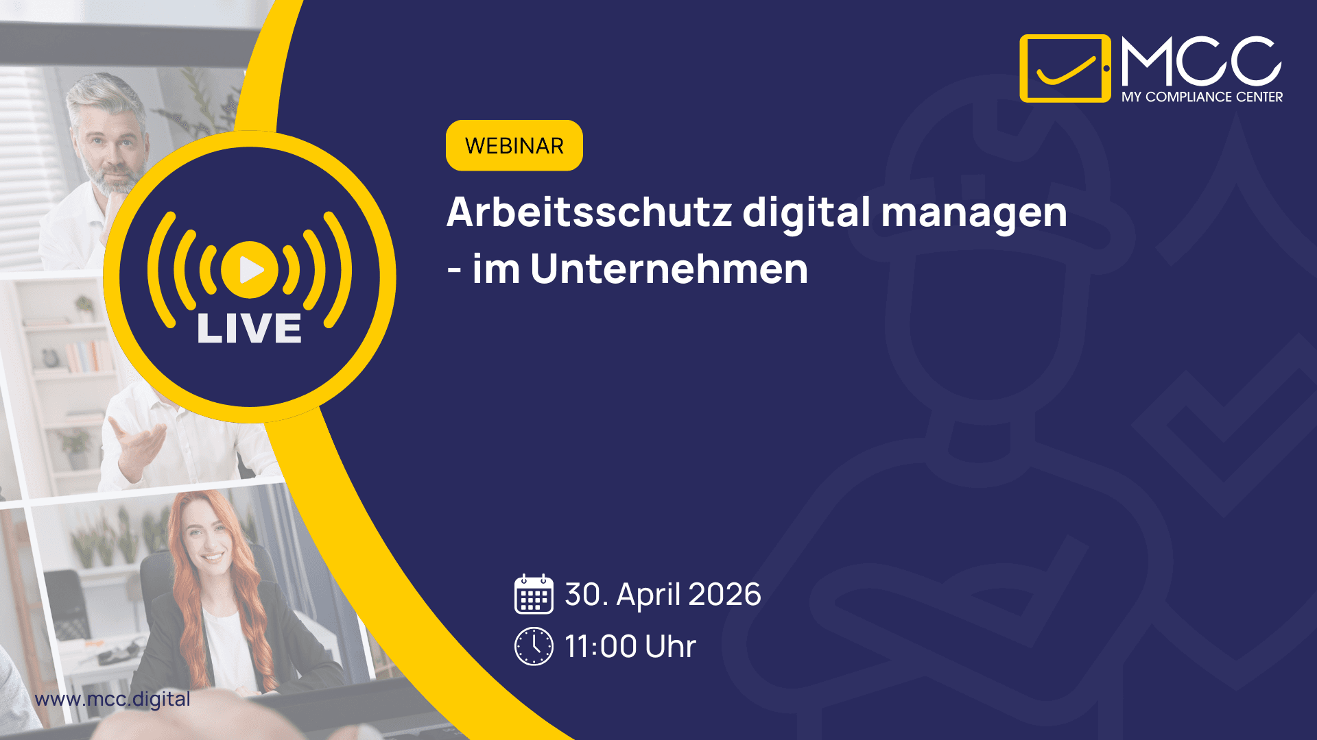 Live-Webinar: Arbeitsschutz digital managen für Unternehmen