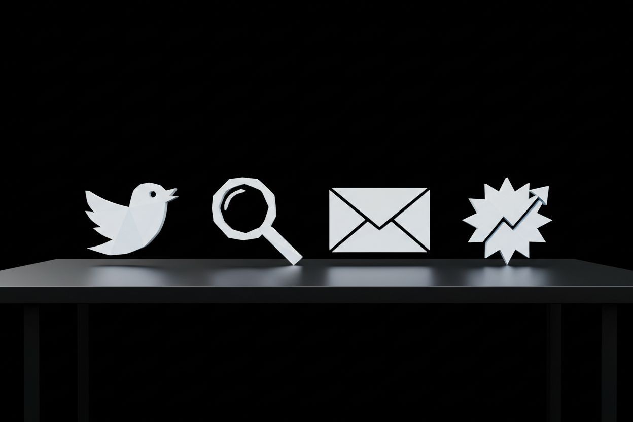 Digital marketing channels icons