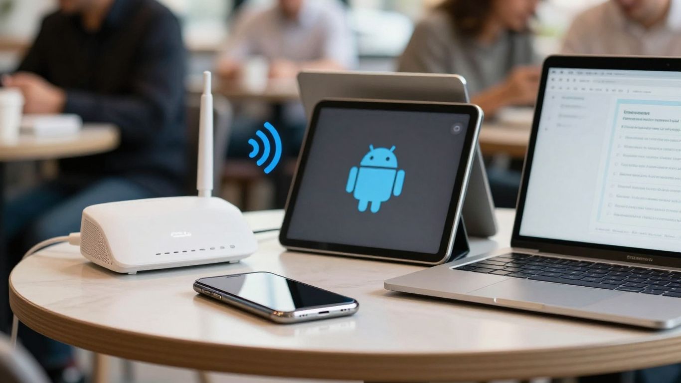 Android devices connected across changing networks