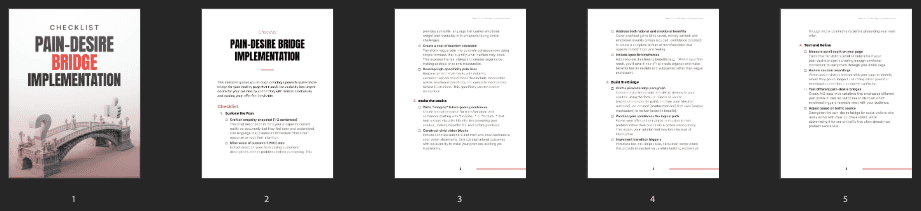 Entrepedia 1756214373279-Pain-Desire-Bridge-Implementation---Checklist