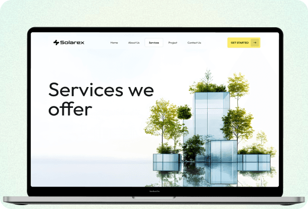 Solarex platform enabling clean energy decisions Artonest Design