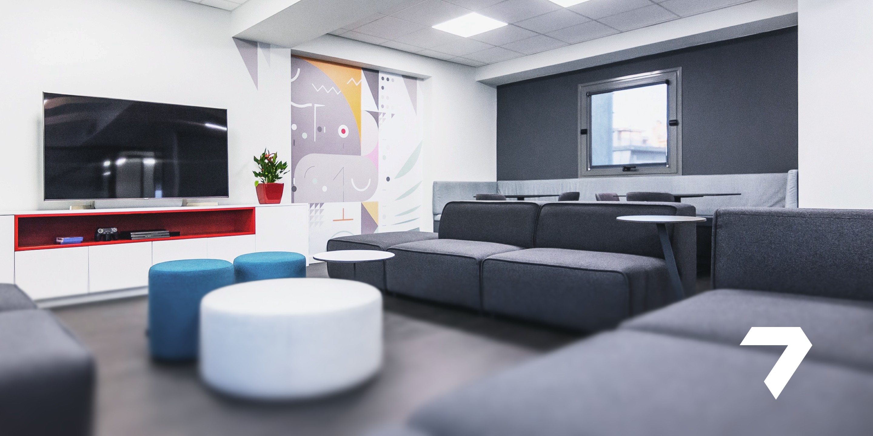 Visual for About Us page. View of Trebbble’s office space.