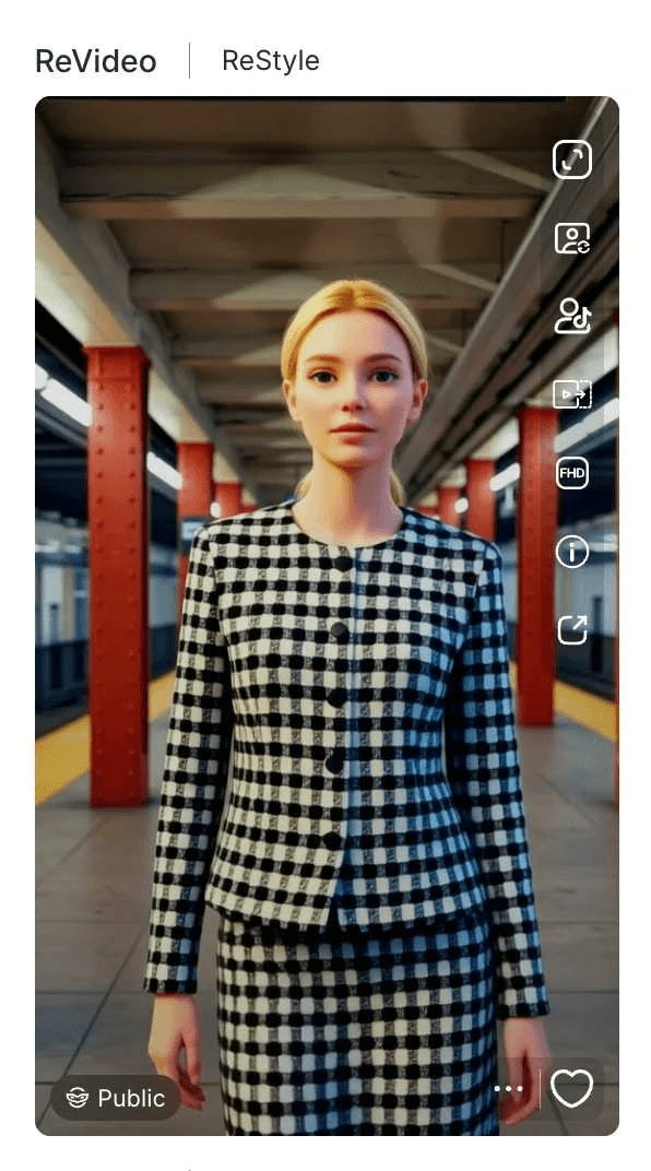 kling2.6 a lady in pixar style