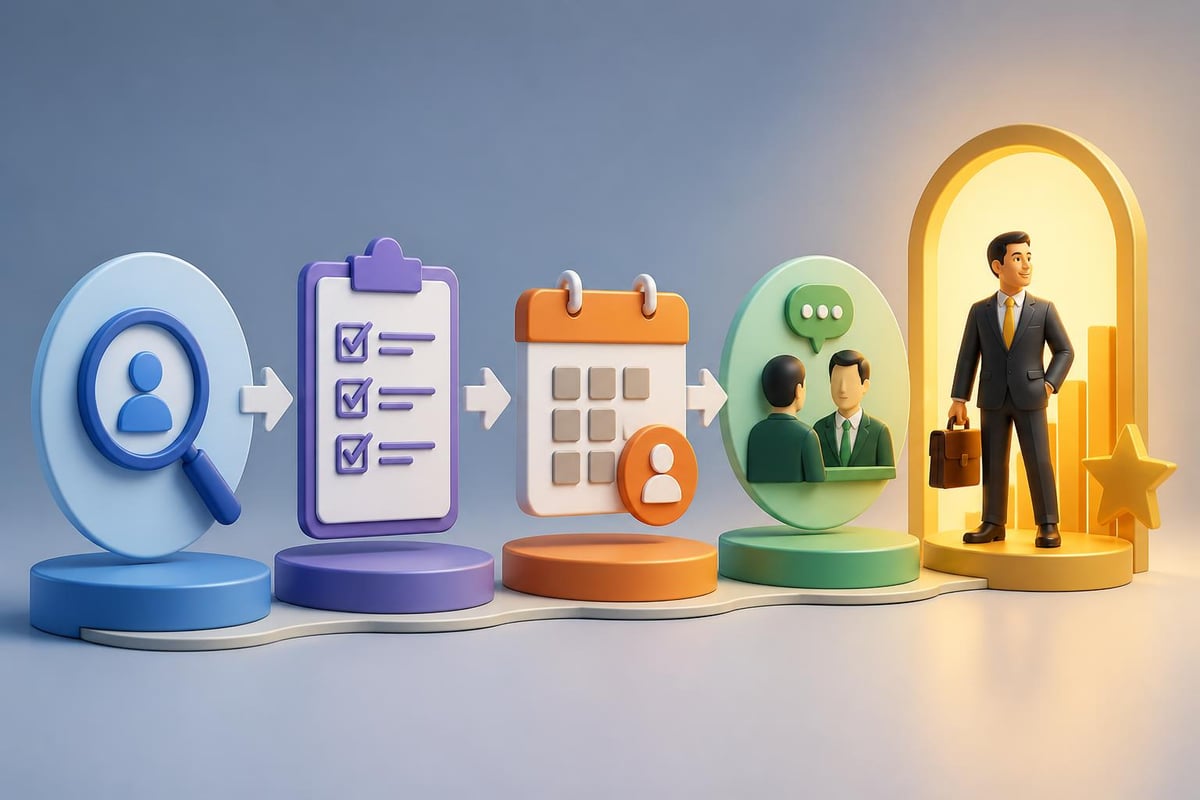 Sales staffing agency recruitment workflow