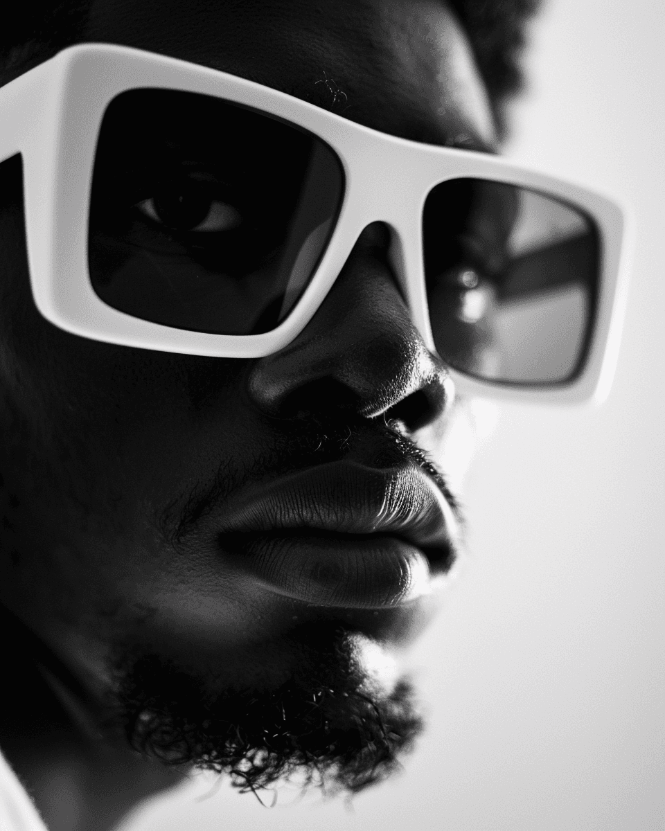 Portrait of Human wearing glasses