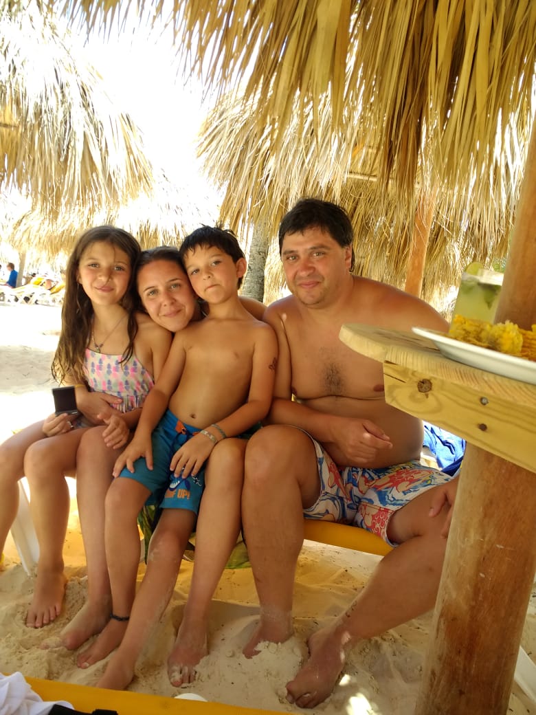 Michael Oettinger y familia